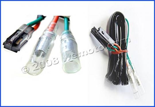 Cable Adapter For Fitting Custom Indicators - Honda Pair Picture of Cable Adapter For Fitting Custom Indicators - Honda Pair