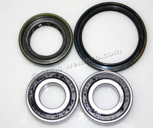Front Wheel Bearing Kit with Dust Seals By Slinky Glide