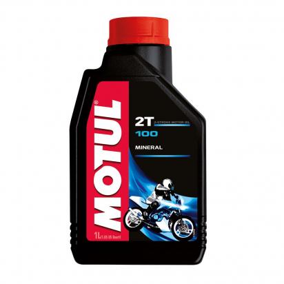 Motul 100 Moto Mix Mineral 2T Oil - 1 Litre