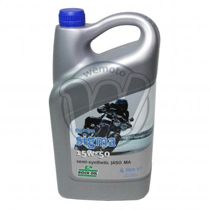 Rock Oil Semi-Synthetic Sigma 4T 15W50 4 Litre