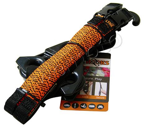 Lynx Hooks Adjustable Luggage Straps Pair Orange Picture of Lynx Hooks Adjustable Luggage Straps Pair Orange