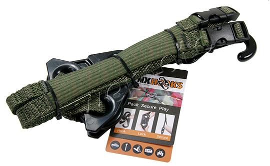 Lynx Hooks Adjustable Luggage Straps Pair Camouflage Olive Picture of Lynx Hooks Adjustable Luggage Straps Pair Camouflage Olive