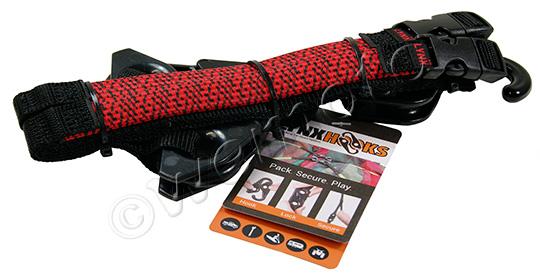 Lynx Hooks Adjustable Luggage Straps Pair Red Picture of Lynx Hooks Adjustable Luggage Straps Pair Red