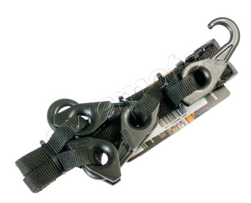 Lynx Hooks Adjustable Luggage Straps Pair Hi-Vis Black Picture of Lynx Hooks Adjustable Luggage Straps Pair Hi-Vis Black