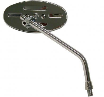 Mirror 10mm - Chrome Oval - Left or Right Side Picture of Mirror 10mm - Chrome Oval - Left or Right Side