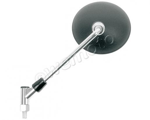 Mirror 10mm - Black Round & Chrome Stem - Left Side - Yamaha RXS100 RD350LC Picture of Mirror 10mm - Black Round & Chrome Stem - Left Side - Yamaha RXS100 RD350LC