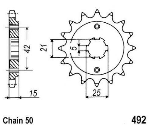 Sprocket Front Less 1 Tooth - JT (Check Chain Length)