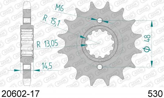 Sprocket Front Less 1 Tooth - Afam (Check Chain Length)
