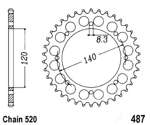 Sprocket Rear Less 1 Tooth - JT (Check Chain Length)