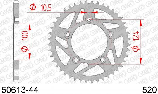 Sprocket Rear Less 2 Tooth - Afam (Check Chain Length)