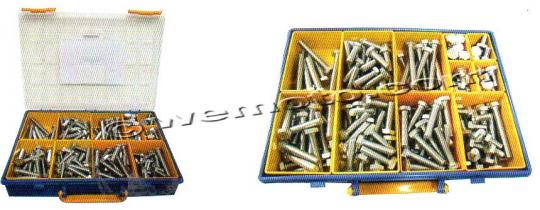 Parts Tray - Bolt Hexagon Kit M10 Assorted Length 160pc Stainless Steel Picture of Parts Tray - Bolt Hexagon Kit M10 Assorted Length 160pc Stainless Steel