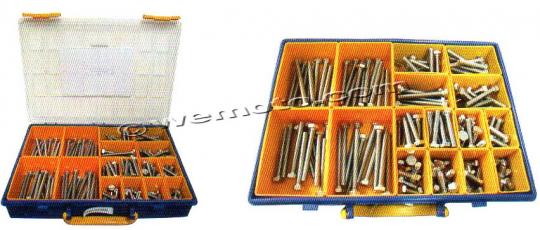 Parts Tray - Bolt Hexagon Kit M8 Assorted Length 160 pc Stainless Steel Picture of Parts Tray - Bolt Hexagon Kit M8 Assorted Length 160 pc Stainless Steel