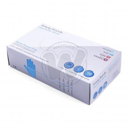 Picture of Powder Free Disposable Nitrile Gloves Pack of 100