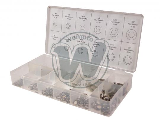 Parts Tray - Washer Assortment Kit - Spring and Plain 350pc Metric/Imperial Picture of Parts Tray - Washer Assortment Kit - Spring and Plain 350pc Metric/Imperial